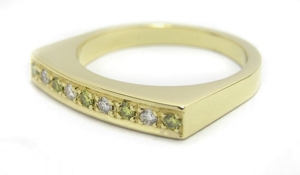Alliance diamant jaune.