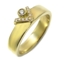Alliance diamant or jaune