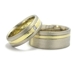 Alliances bicolores et diamant