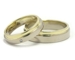 Alliances or gris et or jaune 18 carats