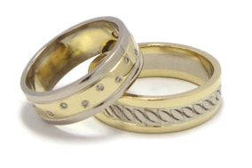 Alliances uniques de créateurs de bijoux