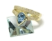 Bague aigue marine diamant.
