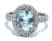 Bague aigue marine diamant.