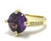 Bague améthyste diamants