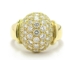 Bague boule diamants