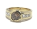Bague diamant brun cognac