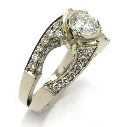 Bague diamant modèle Byzance.