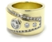 Bague diamant homme