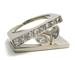 Bague diamants navette