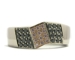 Bague diamants noirs et blancs
