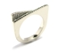 Bague diamants blancs et noirs