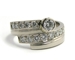 Bague diamants en or blanc