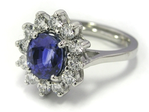 Bague entourage saphir - Niederländer