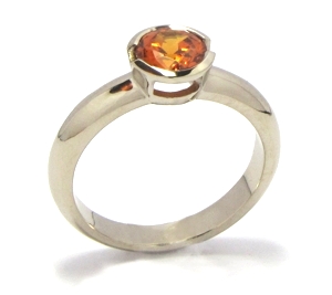 Bague grenat mandarin