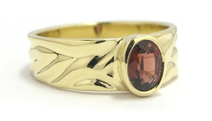 Bague grenat or - Niederländer