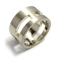 Bague homme or blanc