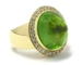 Bague péridot cabochon