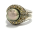 Bague perle de Tahiti diamants.
