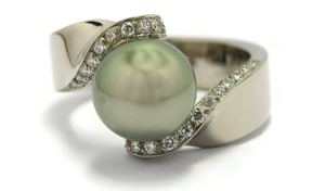 Bague perle Tahiti Calypso.
