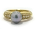 Bague perle Tahiti diamant