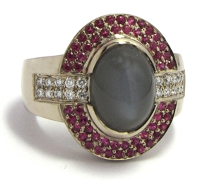 Bague pierre de lune.