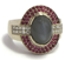 Bague pierre de lune.