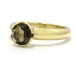 Bague quartz fumé or.