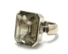 Bague quartz or blanc