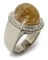 Bague quartz rutile.