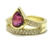 Bague tourmaline rubellite.