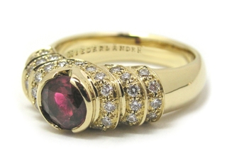 Bague rubis diamants - Niederländer