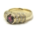 Bague rubis diamant.