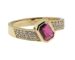 Bague rubis diamants