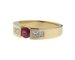 Bague rubis diamants princesse