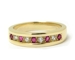 Bague rubis diamants