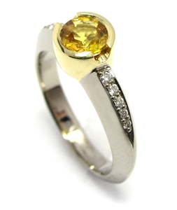 Bague saphir jaune - Niederländer