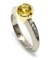 Bague saphir jaune