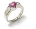 Bague saphir rose
