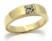 Bague solitaire diamant taille princesse