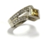 Bague spessartite diamants