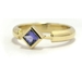 Bague tanzanite carrée.