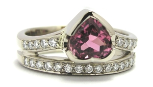 Bague tourmaline coeur - Niederländer