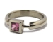 Bague tourmaline rose