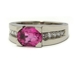 Bague tourmaline rose