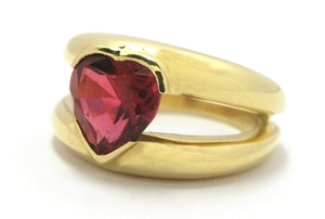 Bague tourmaline rouge - Niederländer
