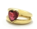 Bague tourmaline rouge