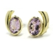 Boucles d'oreilles améthystes.