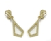 Boucles d'oreilles pendantes diamant.
