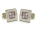 Boucles d'oreilles saphir rose