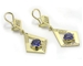 Boucles d'oreilles tanzanites